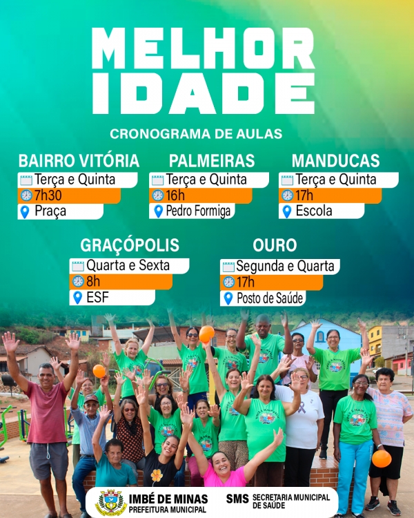 Grupo Da Melhor Idade Volta Às Atividades A Partir Desta Semana No Centro Da Cidade E Nas Comunidades; Saiba Os Horários E Locais